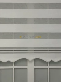 Beyaz Yaldızlı Zebra Perde