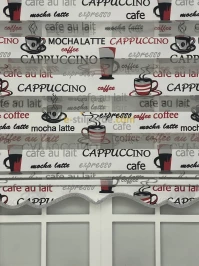 Cappucino Desenli Zebra Perde