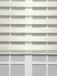 Ekru Eko Bambu Zebra Perde