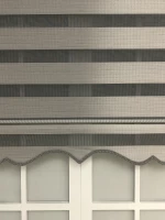 Gri Fantastik Zebra Perde
