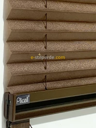 ''PLİCELL''  Koyu Kahve Pilise Perde (Parrot-06)