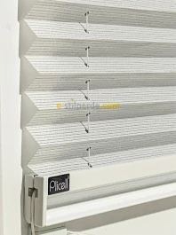 ''PLİCELL''  Sim Çizgili Beyaz Perde (Bright-03)