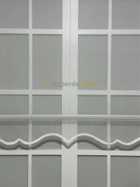 Tek Tül - Beyaz Noktalı Stor Perde